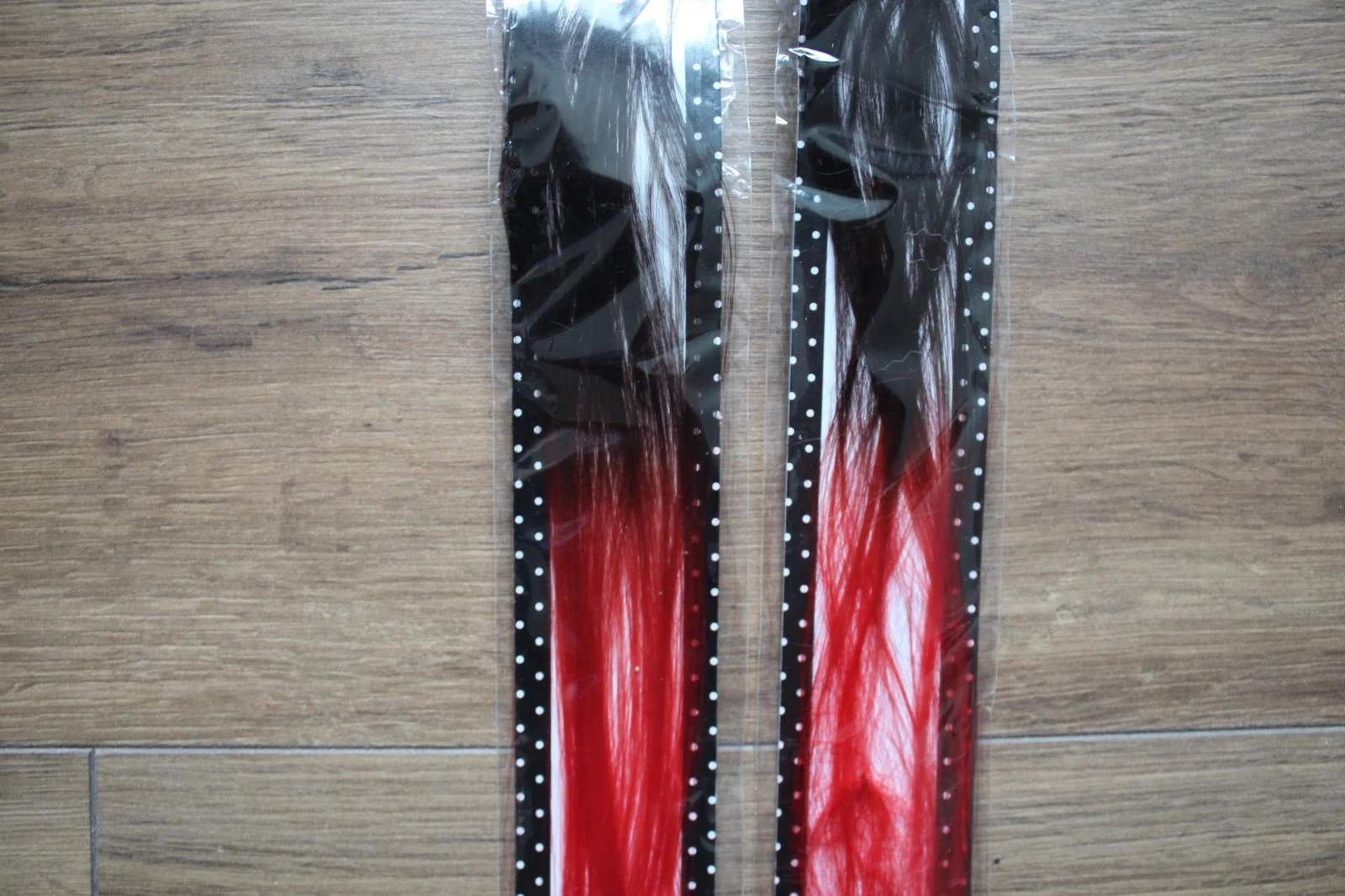 Mèche de cheveux  – Effet Ombré Rouge & Chatain